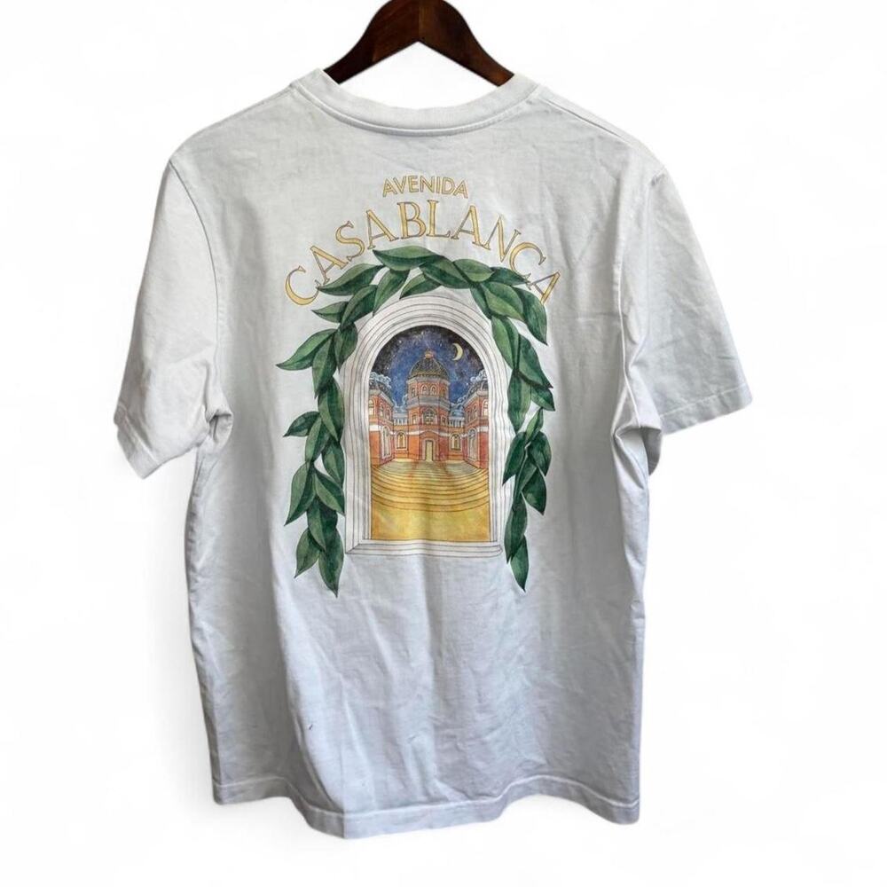 Casablanca Tennis Club L’Arche Tee Luxury Mens Preppy L Streetwear Designer